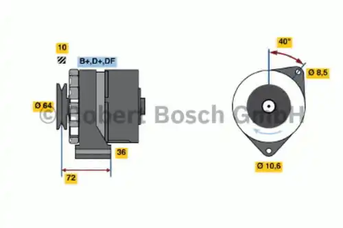 Генератор BOSCH 0 986 032 770