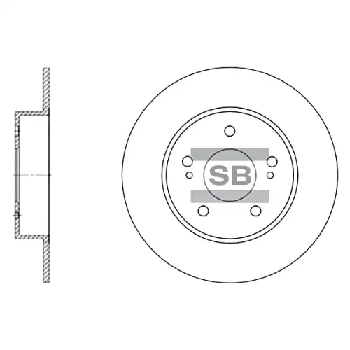 Тормозной диск SANGSIN SD3028