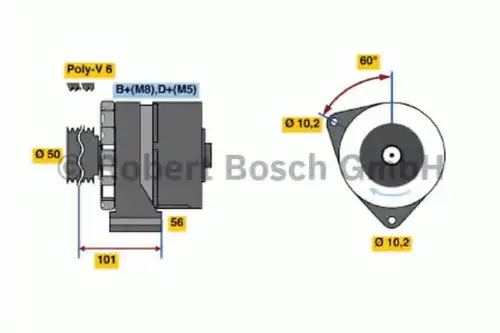 Генератор BOSCH 0 986 035 890