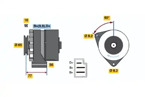 Генератор BOSCH 0 986 033 200