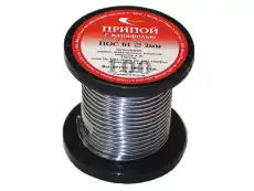 припой ПОС 61 трубка, катушка ф2мм, с канифолью (100г)!\ 30107 ВЕКТА 21 ВЕК