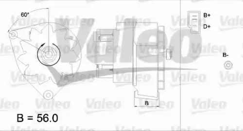 Генератор VALEO 436125