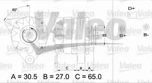 Генератор VALEO 436312