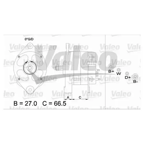 Генератор VALEO 436434