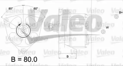 Генератор VALEO 436578