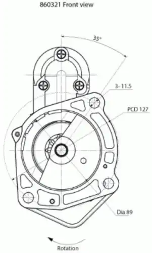 Стартер PRESTOLITE ELECTRI 860321