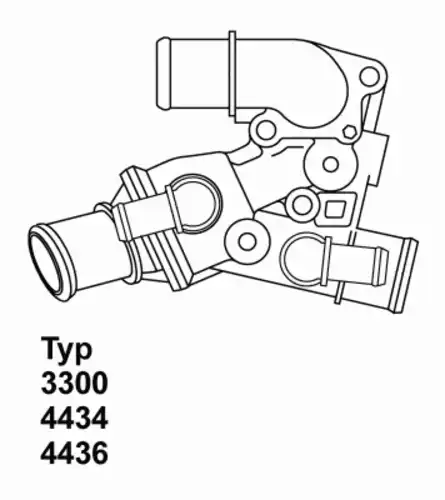 Термостат системы охлаждения WAHLER 4436.80D