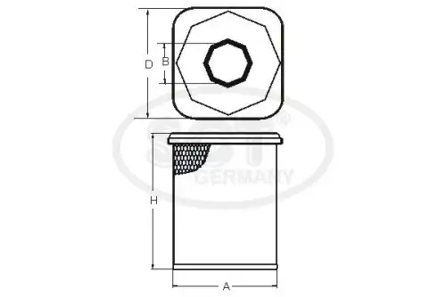 Фильтр воздушный MANNOL SB2265