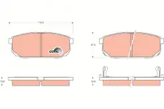 Тормозные колодки дисковые TRW GDB3344