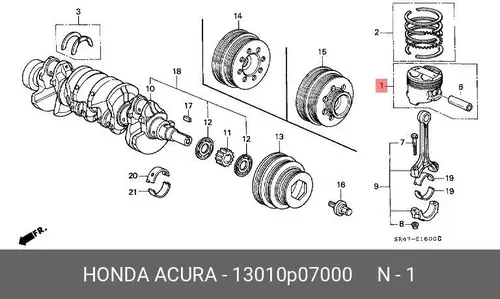 деталь 13010-P07-000 HONDA