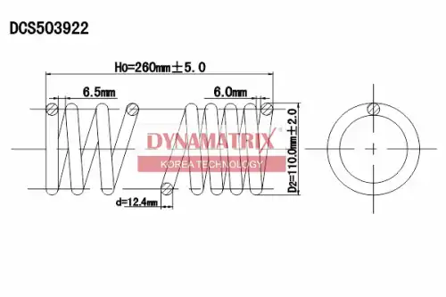 Пружина подвески DYNAMAX DCS503922