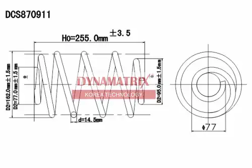 Пружина подвески DYNAMAX DCS870911