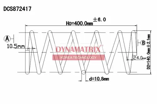 Пружина подвески DYNAMAX DCS872417