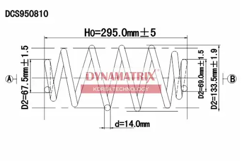 Пружина подвески DYNAMAX DCS950810