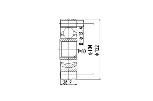КОМПЛЕКТ ШРУСА DCV635001 DYNAMAX