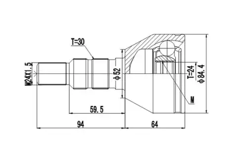 DCV821038 DYNAMATRIX-KOREA, КОМПЛЕКТ ШРУ DYNAMAX