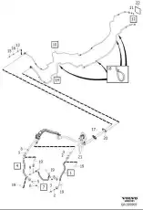 Трубка компрессора кондиционера VOLVO 31469071