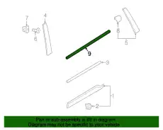 TRIM MOULDING 31424088 VOLVO