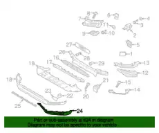 Спойлер бампера переднего правый VOLVO 39829896