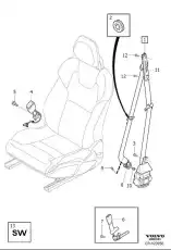 SEAT BELT 31484542 VOLVO