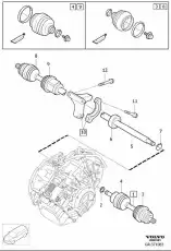 ВАЛ ПРИВОДНОЙ 36011269 VOLVO