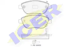 Тормозные колодки дисковые ICER 181809