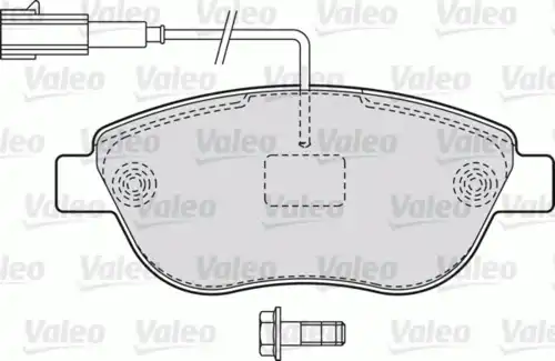 Тормозные колодки дисковые VALEO 598721
