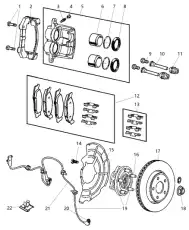 Датчик ABS CHRYSLER 56044144AC