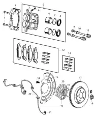 Датчик ABS CHRYSLER 56044144AB