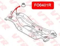 FO0401R САЙЛЕНТБЛОК ЗАДНЕЙ БАЛКИ VTR