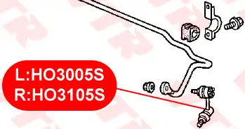 Тяга стабилизатора VTR HO3105S