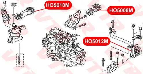 Подушка крепления двигателя VTR HO5008M
