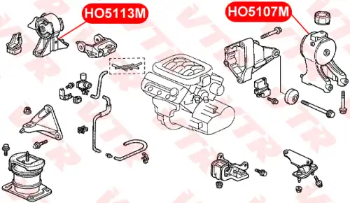  HO5107M ОПОРА АМОРТИЗАТОРА VTR
