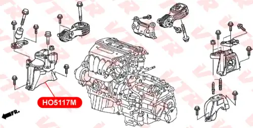 Подушка крепления двигателя VTR HO5117M