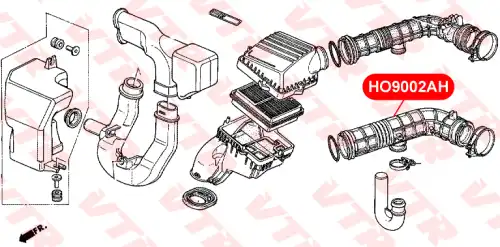HO9002AH Патрубок воздуховода VTR