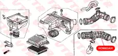  HO9003AH ПАТРУБОК ВОЗДУХОВОДА VTR