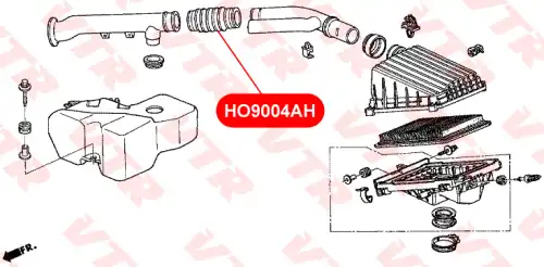 Патрубок воздуховода HO9004AH VTR