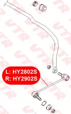 Тяга стабилизатора VTR HY2802S