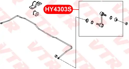 Тяга стабилизатора VTR HY4303S