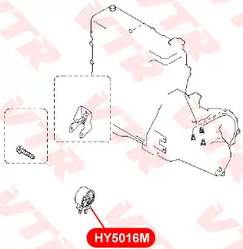 HY5016M ОПОРА АМОТРИЗАТОРА VTR