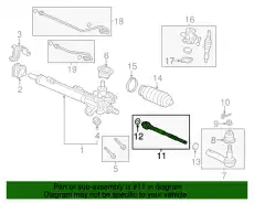 Рулевая тяга HONDA 53010TK8A01