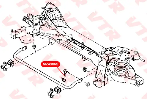 Тяга стабилизатора VTR MZ4306S