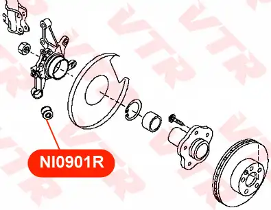 NI0901R САЙЛЕНТБЛОК ЗАДНЕЙ ЦАПФЫ VTR