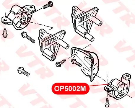 OP5002M ОПОРА АМОРТИЗАТОРА VTR