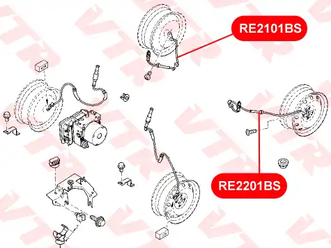Датчик ABS VTR RE2101BS