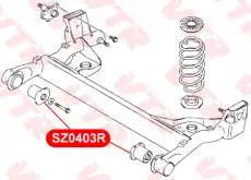 SZ0403R Cайлентблок балки задней подвески VTR