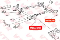 MB0401R САЙЛЕНТБЛОК БАЛКИ МОСТА VTR