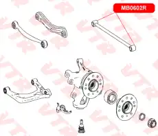 MB0602R САЙЛЕНТБЛОК ПОПЕРЕЧНОЙ ТЯГИ VTR