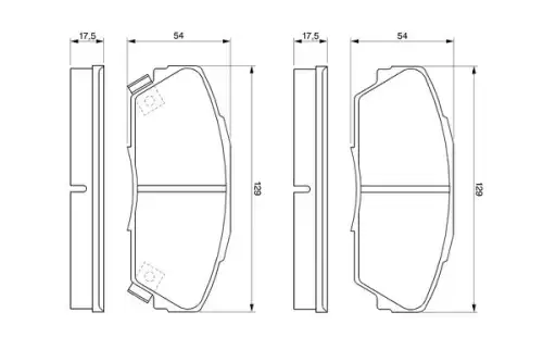 Тормозные колодки дисковые BOSCH 0 986 424 260