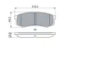 Тормозные колодки дисковые BOSCH 0 986 424 313